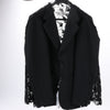 Maison Margiela Black Blazer with Lace Overlay, Size 40 Secondhand