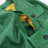 DSQUARED2 Green Leather Cape Jacket, Style S75AM0561, Size 38 Secondhand