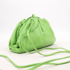 Bottega Veneta Mini The Pouch Leather Crossbody bag in Acid Green Secondhand