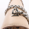 Celine Case Flap Leather Chain Shoulder Bag in Beige Secondhand