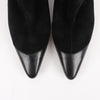 Ferragamo Gancini Leather & Suede Ankle Boots in Black, Size 4.5 US Secondhand