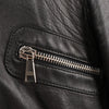 Dolce & Gabbana Black Leather and Leopard Biker Jacket, Size 38 Secondhand