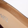 Chanel Burgundy/Brown Suede CC Cap Toe Platform Heel Pumps, Size 40.5 EU Secondhand