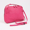 Bottega Veneta Intrecciato Nodini Crossbody Bag in Pink Secondhand
