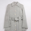 Helmut Lang Double-Face Wool Coat in Grey, Size XS Secondhand