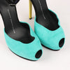GIUSEPPE ZANNOTTI Suede Colorblock Pattern D'Orsay Pumps Secondhand