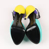 GIUSEPPE ZANNOTTI Suede Colorblock Pattern D'Orsay Pumps Secondhand