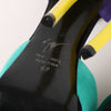 GIUSEPPE ZANNOTTI Suede Colorblock Pattern D'Orsay Pumps Secondhand