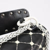 Valentino Rockstud Spike Chain 2Way Shoulder Bag in Black x White Secondhand