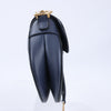 Dior Saddle Mini Bag Leather Handbag in Navy Blue (Marketplaces) Secondhand
