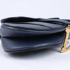 Dior Saddle Mini Bag Leather Handbag in Navy Blue (Marketplaces) Secondhand