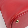 HERMES Bolide 35 Cushbell Rouge vif Gold Metal Fittings Handbag ○W:1993 Secondhand