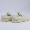 Bottega Veneta Puddle Shearling Cozy Matt Rubber Low Top Shoes in Ivory Secondhand