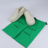 Bottega Veneta Puddle Shearling Cozy Matt Rubber Low Top Shoes in Ivory Secondhand