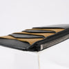 Bottega Veneta Leather Fragment Case in Black × Brown Secondhand