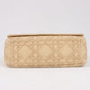 Dior Caro Raffia x Leather Medium Shoulder Bag in Beige Secondhand