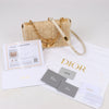 Dior Caro Raffia x Leather Medium Shoulder Bag in Beige Secondhand