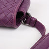 BOTTEGA VENETA Intrecciato Leather Shoulder Bag in Purple Secondhand