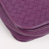 BOTTEGA VENETA Intrecciato Leather Shoulder Bag in Purple Secondhand