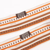 Hermès Sequences Horse Twilly Scarves in Orange Secondhand