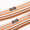 Hermès Sequences Horse Twilly Scarves in Orange Secondhand