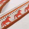 Hermès Sequences Horse Twilly Scarves in Orange Secondhand