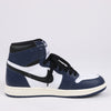 Nike Air Jordan Leather High-Top Sneakers in White x Navy DZ5485-401 (Marketplaces) Secondhand