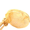 Chanel Gold Plated Faux Pearl Logo Clip On Earrings Secondhand