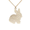 Chanel CC Gold Plated Resin Rabbit Pendant Necklace Secondhand