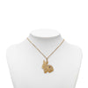 Chanel CC Gold Plated Resin Rabbit Pendant Necklace Secondhand