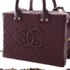 Secondhand Chanel Small CC Quilted Calfskin Top Handle Convertible Vanity Case