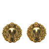 Secondhand Chanel CC Gold Plated Round Clip On Earrings