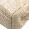 Chanel CC Stitched Linen Chain Tote Secondhand