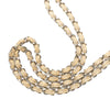 Chanel CC Stitched Linen Chain Tote Secondhand