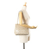 Chanel CC Stitched Linen Chain Tote Secondhand