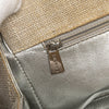 Chanel CC Stitched Linen Chain Tote Secondhand