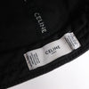 CELINE Embroidered Logo Adjustable Hat in Black Secondhand