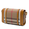 Burberry House Check Canvas and Leather Trimmed Bridle Crossbody Secondhand