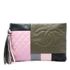 Chanel Large Lambskin Colorblock Patchwork O Case Secondhand