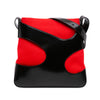 Ferragamo Brushed Calfskin Cut Out and Canvas Crossbody Secondhand