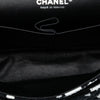 Secondhand Chanel Medium Chevron Tweed Paint Splatter Double Flap