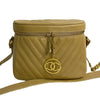 Chanel CC Chevron Caviar Vanity Case with Chain Secondhand