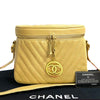 Chanel CC Chevron Caviar Vanity Case with Chain Secondhand
