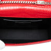 Saint Laurent Medium Croc Embossed Leather Kate Tassel Crossbody Secondhand