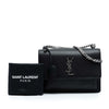 Saint Laurent Medium Grained Calfskin Monogram Sunset Crossbody Secondhand