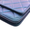 Secondhand Chanel CC Quilted Iridescent Lambskin Wallet on Chain
