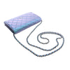 Secondhand Chanel CC Quilted Iridescent Lambskin Wallet on Chain