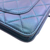 Secondhand Chanel CC Quilted Iridescent Lambskin Wallet on Chain