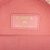 Chanel CC Embossed Caviar Camellia Round Clutch With Chain Secondhand