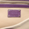 Prada Studded Leather Trimmed Canvas Front Pocket Tote Secondhand